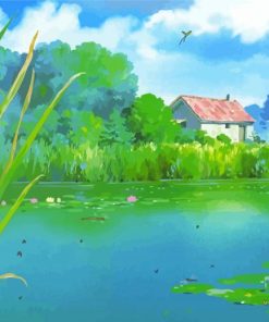 Studio Ghibli Landscape Paint By Number