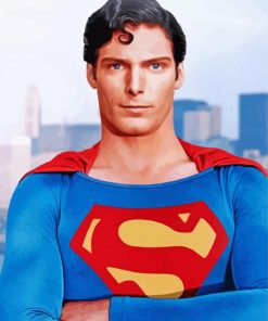 Superman Christopher Reeves Paint By Number