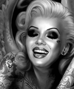 Tattooed Marilyn Monroe Paint By Number