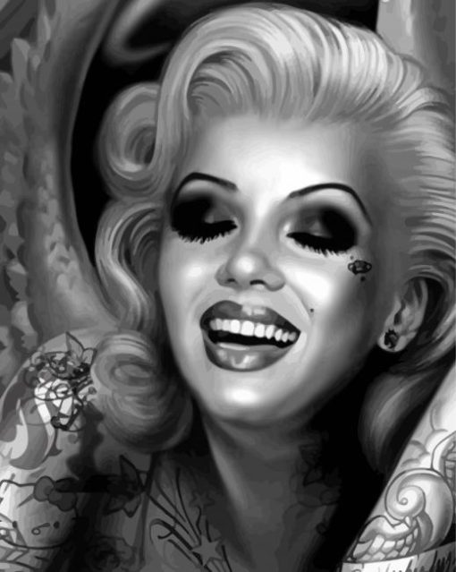 Tattooed Marilyn Monroe Paint By Number