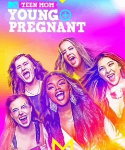 Teen Mom Young Pregnant Poster Paint By Number