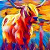 The Abstract Highland Cow Paint By Number