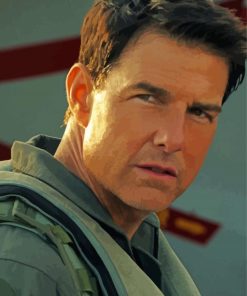 Tom Cruise In Top Gun Paint By Number