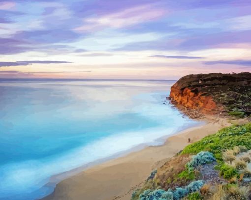 Torquay Beach In England Paint By Number