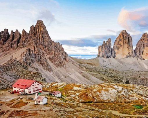 Tre Cime Di Lavaredo National Park Paint By Number