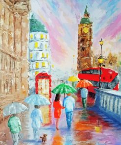 Under The Umbrella London paint by numbers