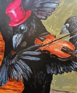 Violinist Black Crow Art paint by numbers