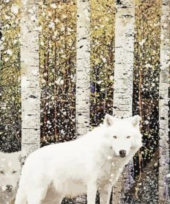 Winter Wolves Paint By Number