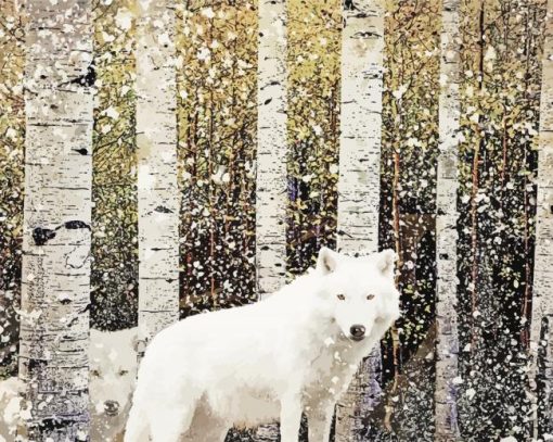 Winter Wolves Paint By Number