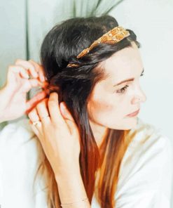 Woman Doing Her Hair Paint By Number