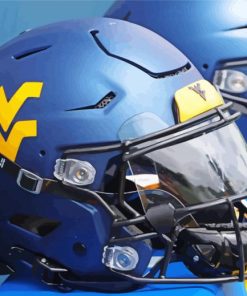 Wvu Football Blue Helmet Paint By Number