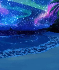 Beach Fantasy Starry Sky At Night Paint By Number