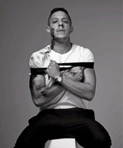 Black And White Theo Rossi Paint By Number