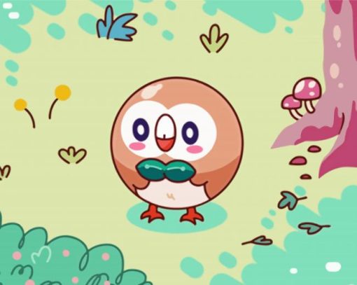 Cute Rowlet Paint By Number