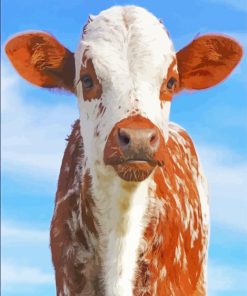 Cute Texas Cattle Paint By Number