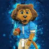 Detroit Lions Roary Mascot Paint By Number