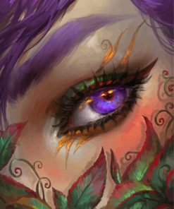 Elf Violet Eyes Paint By Number