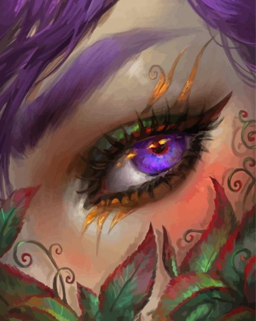 Elf Violet Eyes Paint By Number