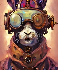 Fantasy Steampunk Rabbit Paint By Number