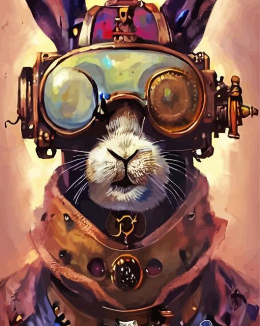 Fantasy Steampunk Rabbit Paint By Number