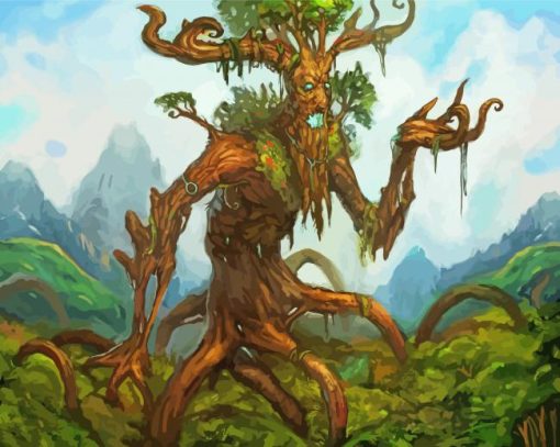 Fantasy Tree Man Paint By Number