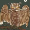 Fierce Owl Bird Art Paint By Number