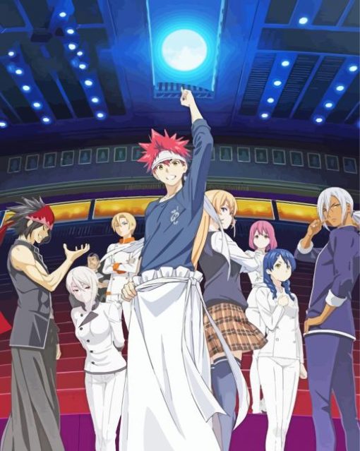 Food Wars Shokugeki No Soma Characters Paint By Number