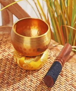 Golden Singing Bowl Paint By Number