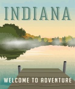 Indiana Poster Paint By Number