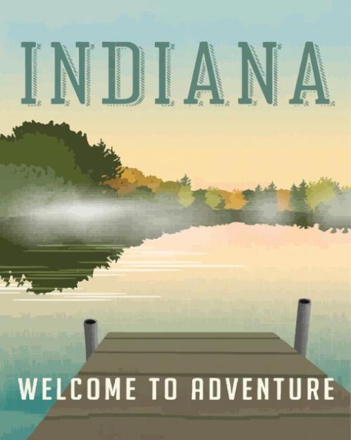 Indiana Poster Paint By Number