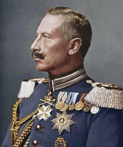 Kaiser Wilhelm Side Profile Paint By Number