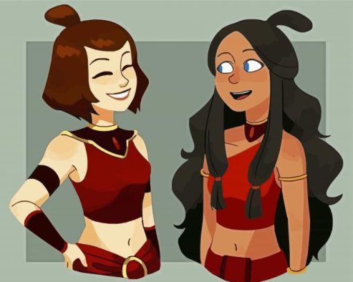 Katara And Suki Paint By Number