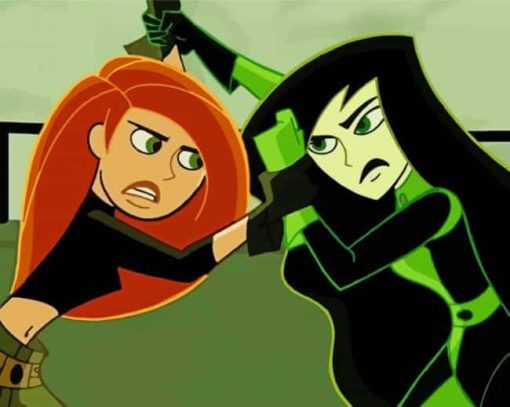 Kim Possible Shego Paint By Number