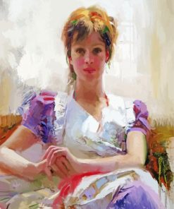 Lonely Woman By Pino Daeni Paint By Number