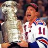 Mark Messier With A Trophy Paint By Number