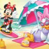 Minnie Mouse And Daisy On Beach Paint By Number