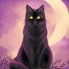 moon cat paint by numbers