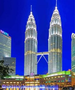 Petronas Twin Tower Paint By Number