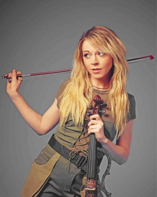 The Violinist Lindsey Stirling Paint By Number