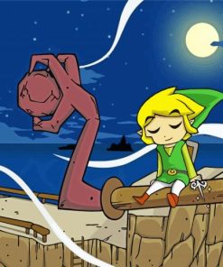 the wind waker game character art paint by numbers