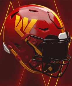 Washington Commanders Helmet Paint By Number