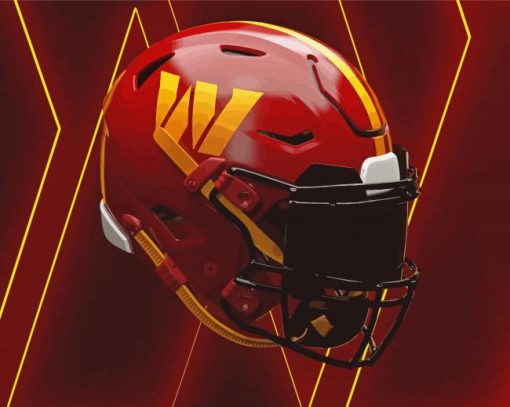 Washington Commanders Helmet Paint By Number