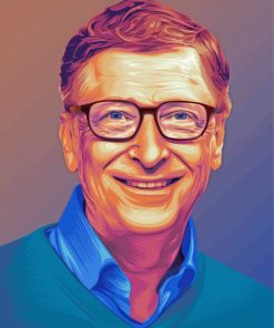 Bill Gates Art Paint By Number