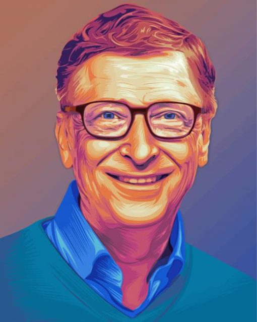 Bill Gates Art Paint By Number