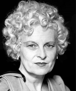 Black And White Fashion Designer Vivienne Westwood Paint By Number