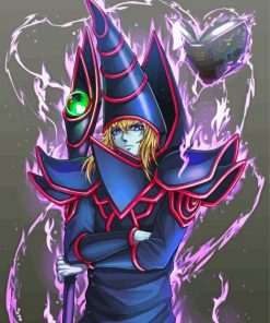 Dark Magician Yu Gi Oh Anime Paint By Number