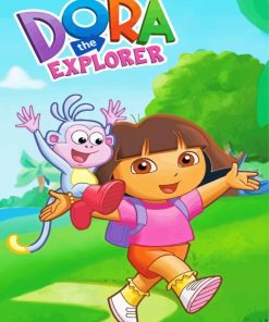 Dora The Explorer Poster Paint By Number