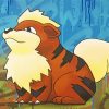 Growlithe Anime Paint By Number