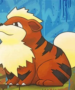 Growlithe Anime Paint By Number