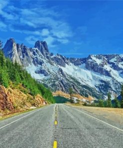 Road To North Cascades National Park Paint By Number